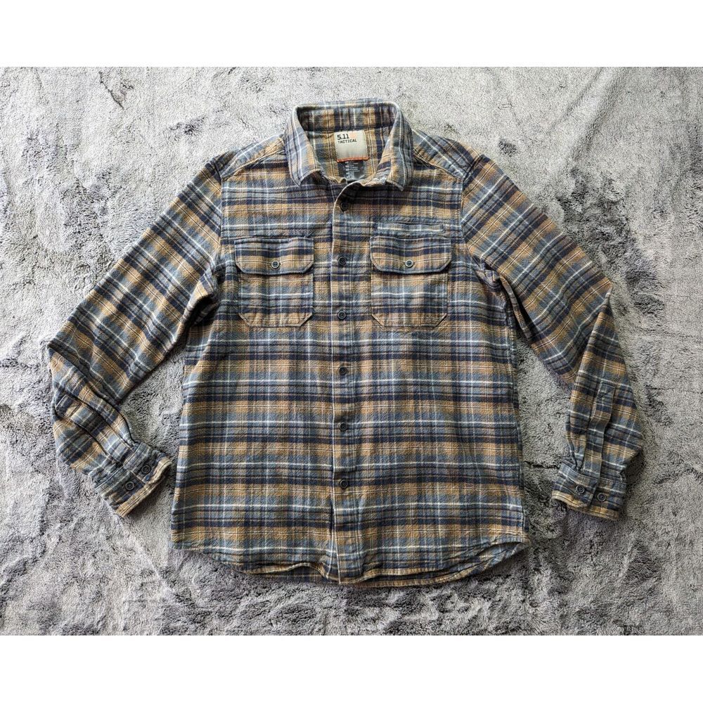 5.11 Tactical Long Sleeve Snap Up Flannel Men's Size Small